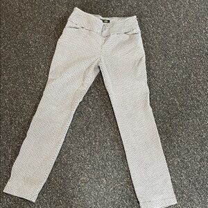 Lee Black and White Geometric Slim Fit Pants